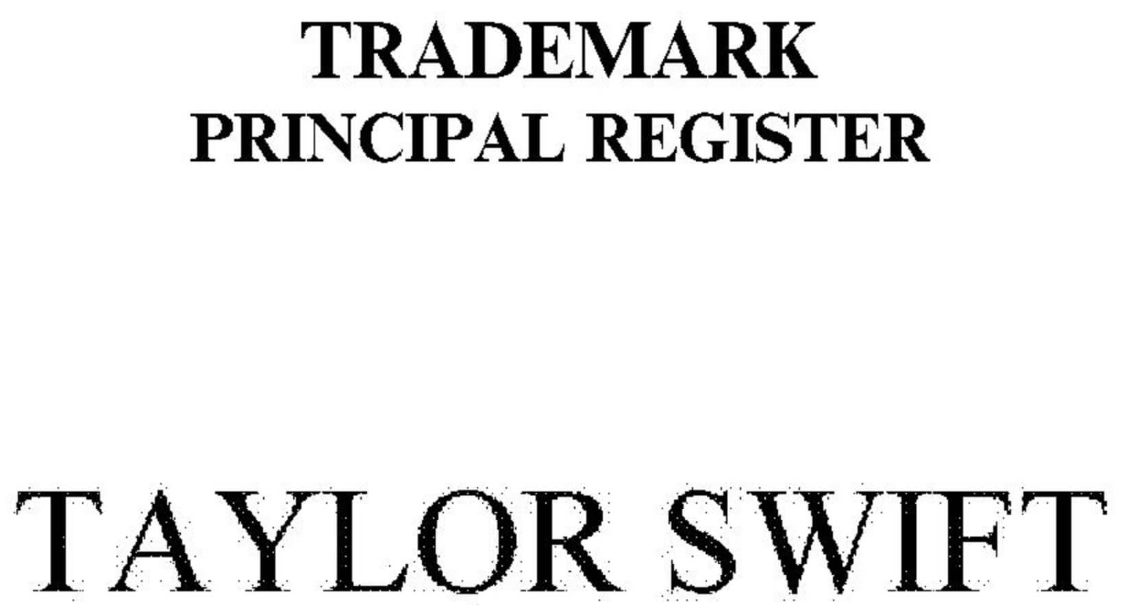 First Taylor Swift Trademark